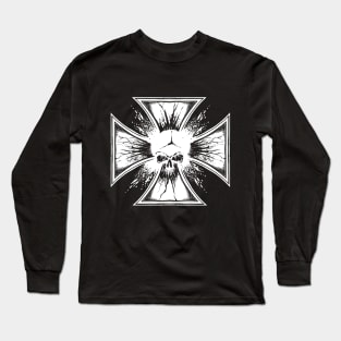 Iron Cross Skull Long Sleeve T-Shirt